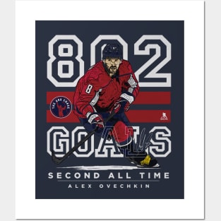 Alex Ovechkin Washington 802 Goals Posters and Art